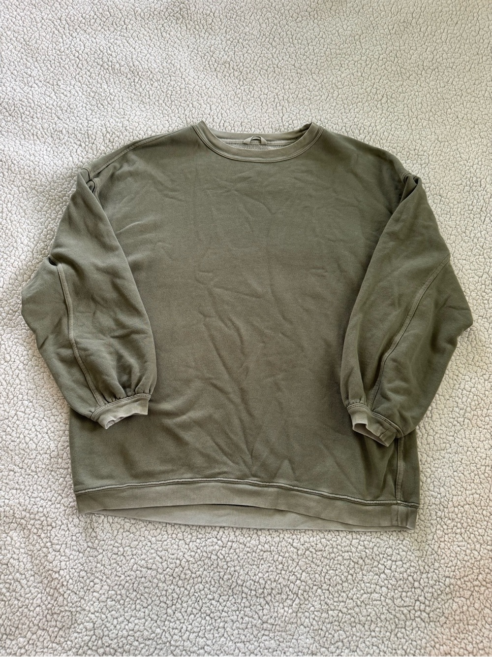 Aerie Olive Green Crewneck Sweatshirt